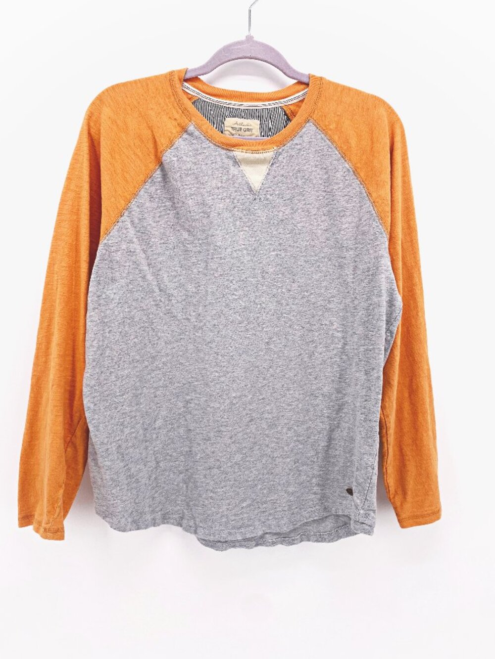 Men's True Grit Vintage Baseball Raglan Long Sleeve Tee